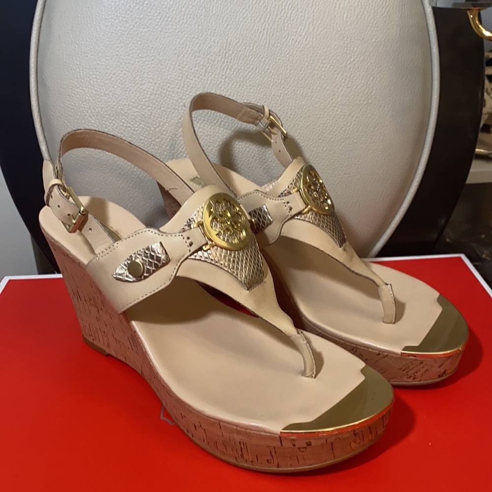 Guess wedges Sandals fairly used clean in good condition.
